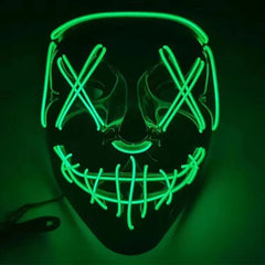 LED Glow V-Shaped Halloween Mask