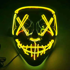 LED Glow V-Shaped Halloween Mask
